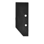 Preview: Endkappe EC92 Aluminium schwarz RAL 9005 für Profil HIDE ASYNC inkl. Schrauben