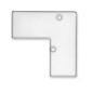 Preview: Endkappe EC93 Aluminium eloxiert für Profil HIDE ANGLE inkl. Schrauben