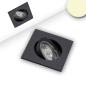Preview: LED Einbauleuchte Slim68 schwarz, eckig, 9W, warmweiß, dimmbar