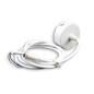 Preview: Deckenbaldachin rund 60mm, weiß, inkl. 2-poliges Stoffkabel 1,5m