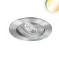 Preview: LED Einbauleuchte Sunset Slim68 Alu, rund, 9W, 1800-2800K, Dimm-to-warm