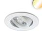 Preview: LED Einbauleuchte Sunset Slim68 weiß, rund, 9W, 1800-2800K, Dimm-to-warm