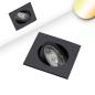 Preview: LED Einbauleuchte Sunset Slim68 schwarz, eckig, 9W, 1800-2800K, Dimm-to-warm