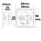 Preview: DALI DT8 CCT 1 Gruppe Einbau-Touch Master-Controller, weiß, 230V AC oder DALI-Bus Spannung