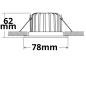 Preview: LED Einbaustrahler Sys-68 MiniAMP, 8W, 24V DC, 4000K, CRI80, dimmbar (exkl. Cover)