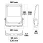 Preview: LED Fluter HEQ 50W, 110°, 5700K, IP66
