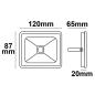 Preview: LED Fluter Pad 10W, weiß, 3000K