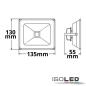 Preview: LED Fluter Pad 30W, weiß, 3000K 100cm Kabel