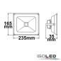 Preview: LED Fluter Pad 50W, weiß, 3000K 100cm Kabel