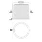 Preview: LED Spot weißdynamisch GU10 8W, 3-polig, 24V DC, silber, 60°, 2700-5700K, CRI80