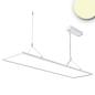 Preview: LED Office Hängeleuchte Up&Down, 20W+20W, 30x120cm, weiß, UGR<19, 3000K, DALI dimmbar