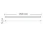 Preview: LED Linearleuchte Professional 150cm 45W, IP66, neutralweiß