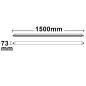 Preview: LED Linearleuchte Professional 150cm 60W, IP66, neutralweiß, DALI dimmbar