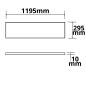 Preview: LED Panel HCL Line 1200, 24V DC, RGB+W, 57W, ohne VG
