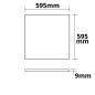Preview: LED Panel HCL Line 600, UGR<19 4H/8H, CRI90, 42W, weißdynamisch, DALI DT8
