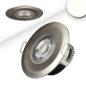 Preview: LED Einbaustrahler PC68 IP44, brushed, 5W, 38°, neutralweiß, 3 Stufen dimmbar, korrosionsbeständig