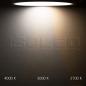Preview: LED Deckenleuchte PRO schwarz, 36W, rund, DN500, ColorSwitch 2700|3000|4000K, dimmbar