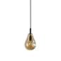 Preview: Pendelleuchte, Amber Glas, E14, 50-300cm, exkl. Leuchtmittel, exkl. Baldachin
