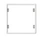 Preview: Aufbaurahmen weiß RAL 9016, Höhe 7cm, für LED Panels 625x625, steckbare Schnellmontage