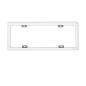 Preview: Aufbaurahmen weiß RAL 9016, Höhe 7cm, für LED Panels 300x1200, steckbare Schnellmontage