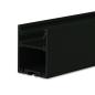 Preview: LED Aufbauprofil LAMP30 V1 Aluminium schwarz RAL 9005, 200cm