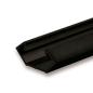 Preview: LED Eckprofil CORNER11n Aluminium schwarz RAL9005, 200cm