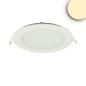 Preview: LED Downlight, 12W, rund, ultraflach, blendungsreduziert, weiß, warmweiß, dimmbar CRI90