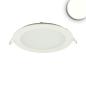 Preview: LED Downlight, 12W, rund, ultraflach, blendungsreduziert, weiß, neutralweiß, dimmbar CRI90