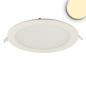 Preview: LED Downlight, 18W, rund, ultraflach, blendungsreduziert, weiß, warmweiß, dimmbar CRI90