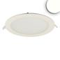 Preview: LED Downlight, 18W, rund, ultraflach, blendungsreduziert, weiß, neutralweiß, dimmbar CRI90