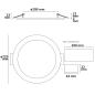 Preview: LED Downlight, 18W, rund, ultraflach, blendungsreduziert, schwarz, warmweiß, dimmbar CRI90