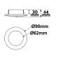 Preview: DALI-2 Master PIR Einbau-Präsenzsensor, weiß, Erfassungsbereich 3m, Versorgung via DALI-Bus Spannung
