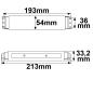 Preview: LED PWM-Trafo 24V/DC, 0-75W, IP20, Push/DALI-2 dimmbar, SELV