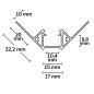 Preview: LED Fliesenprofil Inneneck, 300cm
