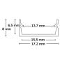 Preview: LED Aufbauprofil PURE14 S Aluminium schwarz RAL 9005, 300cm