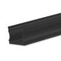 Preview: LED Aufbauprofil PURE12 S Aluminium schwarz RAL9005, 300cm
