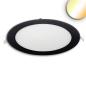 Preview: LED Downlight, 18W, rund ultraflach schwarz, 225mm, ColorSwitch 3000|3500|4000K, dimmbar