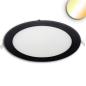 Preview: LED Downlight, 24W, rund ultraflach schwarz, 300mm, ColorSwitch 3000|3500|4000K, dimmbar