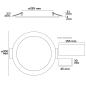 Preview: LED Downlight, 24W, rund ultraflach schwarz, 300mm, ColorSwitch 3000|3500|4000K, dimmbar