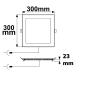 Preview: LED Downlight, 24W, eckig ultraflach weiß, 300x300mm, ColorSwitch 3000|3500|4000K, dimmbar