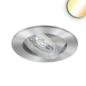 Preview: LED Einbauleuchte Slim68 Alu gebürstet, rund, 6W|6W, 24V DC, weißdynamisch 2700-5700K