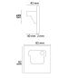 Preview: LED Wandeinbauleuchte Sys-Wall68 230V, mit PIR Sensor, 2W, ColorSwitch 3000|4000|6000K, exkl.Cover