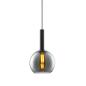 Preview: Pendelleuchte, black round Glas, E27, 25cm, 50-300cm, exkl. Leuchtmittel, exkl. Baldachin