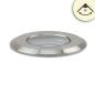 Preview: LED Bodeneinbaustrahler, rund 45mm, Edelstahl, 12-24V, IP67, 3W, 30°, warmweiß