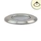Preview: LED Bodeneinbaustrahler, rund 45mm, Edelstahl, 12-24V, IP67, 3W, 60°, warmweiß