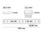 Preview: LED AQUA927/960 PU Linear CCT Flexband, 24V DC, 7W ww + 7 W kw, IP68, 5m Rolle, 120 LED/m