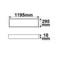 Preview: LED Panel Professional Line 1200 UGR<19 4H/8H, 26W, Rahmen weiß RAL 9016, neutralweiß, Push/DALI dim