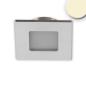 Preview: LED Möbeleinbaustrahler MiniAMP ALU gebürstet, eckig, 3W, 120°,12V DC warmweiß 3000K, dimmbar