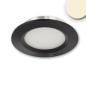 Preview: LED Möbeleinbaustrahler Mini AMP schwarz, rund, 3W, 120°, 12V DC, warmweiß 3000K, dimmbar