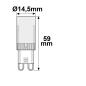 Preview: G9 COB LED 4W, warmweiß